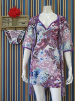 Sexy Lingerie + celana dalam + kimono kode:G-L197 ...