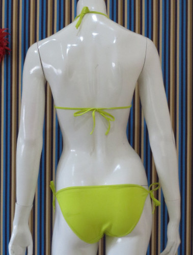 bikini renang polos (LX39hijaukekuningan) image 2