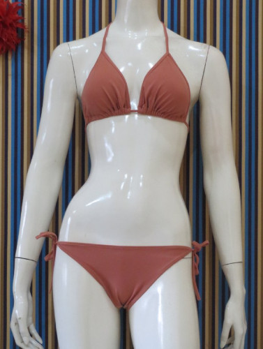 bikini renang polos (LX39coklat) image 1