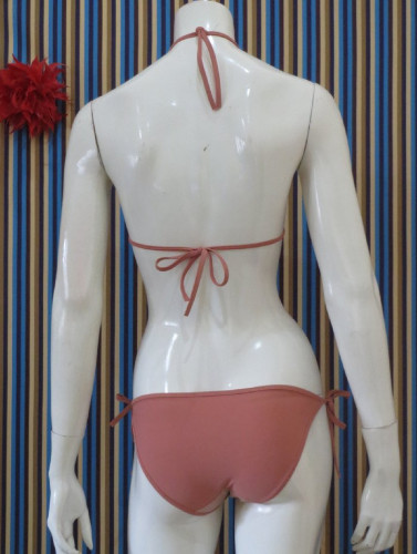 bikini renang polos (LX39coklat) image 2